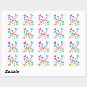Sticker Carré Joyeux Bee Garden (Feuille)