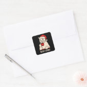 Sticker Carré Joyeux catmas (Enveloppe)