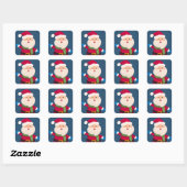 Sticker Carré Joyeux changement de père Noël (Feuille)