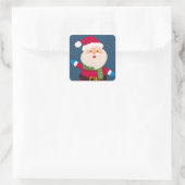 Sticker Carré Joyeux changement de père Noël (Sac)