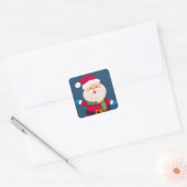 Sticker Carré Joyeux changement de père Noël (Enveloppe)