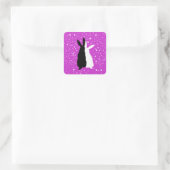 Sticker Carré Joyeux couple (Sac)
