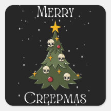 Sticker Carré Joyeux Creepmas
