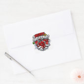 Sticker Carré Joyeux dessin de Noël (Enveloppe)