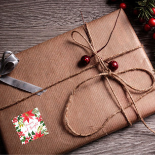 Sticker Carré Joyeux et lumineux script moderne