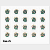 Sticker Carré Joyeux Halloween (Feuille)