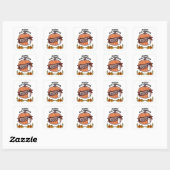 Sticker Carré Joyeux Halloween (Feuille)