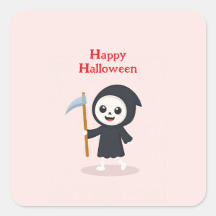 Sticker Carré Joyeux Halloween