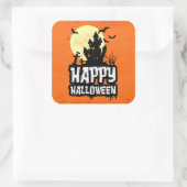 Sticker Carré Joyeux Halloween (Sac)