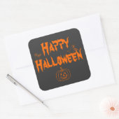 Sticker Carré Joyeux Halloween (Enveloppe)