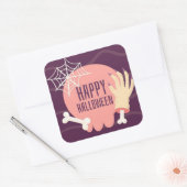 Sticker Carré Joyeux Halloween (Enveloppe)