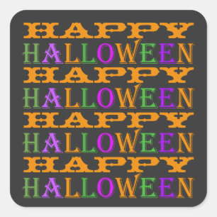 Sticker Carré Joyeux Halloween