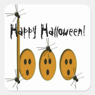 Sticker Carré Joyeux Halloween