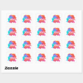 Sticker Carré Joyeux Holi (Feuille)