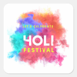 Sticker Carré Joyeux Holi