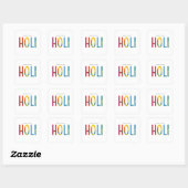 Sticker Carré Joyeux Holi (Feuille)