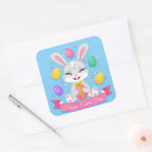 Sticker Carré Joyeux jour de Pâques (Enveloppe)