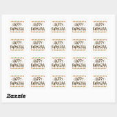 Sticker Carré Joyeux Kwanzaa (Feuille)