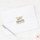 Sticker Carré Joyeux Kwanzaa (Enveloppe)