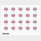 Sticker Carré Joyeux Memorial Day (Feuille)