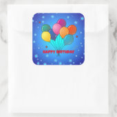 Sticker Carré Joyeux MODÈLE d'anniversaire (Sac)