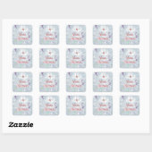 Sticker Carré Joyeux Noël (Feuille)