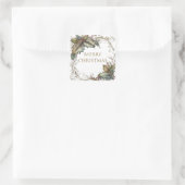 Sticker Carré Joyeux Noël (Sac)