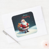 Sticker Carré Joyeux Noël (Enveloppe)