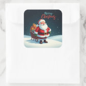 Sticker Carré Joyeux Noël (Sac)