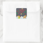 Sticker Carré Joyeux Noël (Sac)