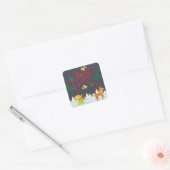 Sticker Carré Joyeux Noël (Enveloppe)
