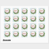 Sticker Carré Joyeux Noël (Feuille)