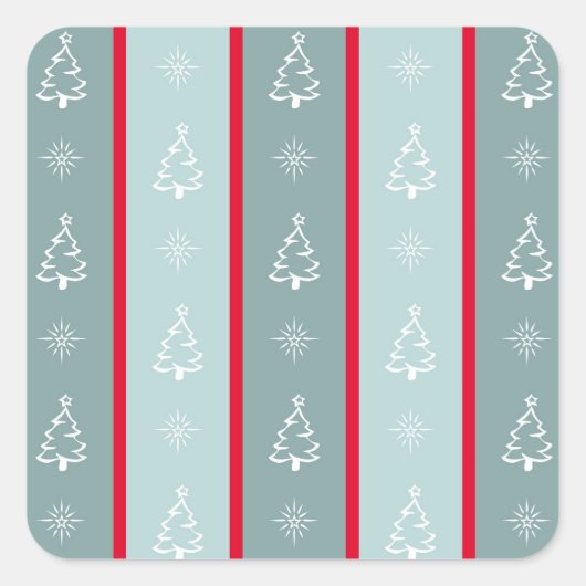 Sticker Carré Joyeux Noël (Devant)
