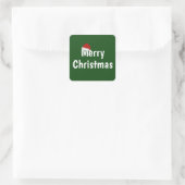 Sticker Carré Joyeux Noël (Sac)