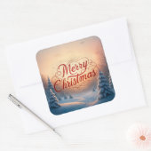 Sticker Carré Joyeux Noël (Enveloppe)
