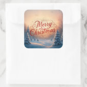 Sticker Carré Joyeux Noël (Sac)