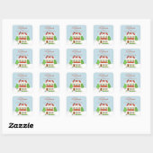 Sticker Carré Joyeux Noël (Feuille)