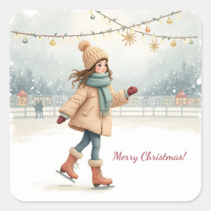 Sticker Carré Joyeux Noël !