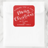 Sticker Carré Joyeux Noël (Sac)