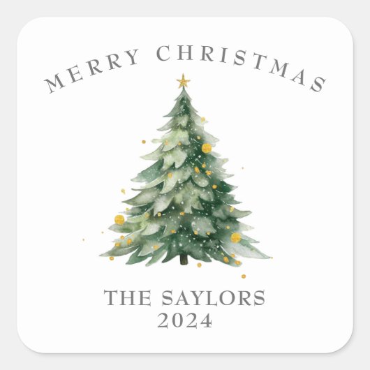 Sticker Carré Joyeux Noël (Devant)