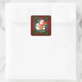 Sticker Carré Joyeux Noël (Sac)