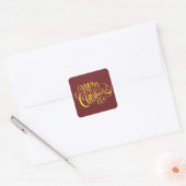 Sticker Carré Joyeux Noël (Enveloppe)