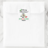Sticker Carré Joyeux Noël ! (Sac)