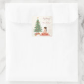 Sticker Carré Joyeux Noël ! (Sac)