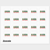 Sticker Carré Joyeux Noël (Feuille)