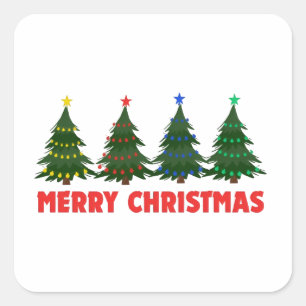 Sticker Carré Joyeux Noël