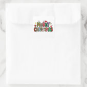 Sticker Carré Joyeux Noël (Sac)