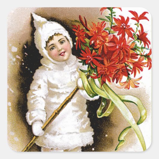 Sticker Carré Joyeux Noël (Devant)