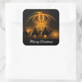 Sticker Carré Joyeux Noël 92 (Sac)