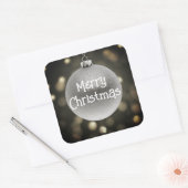 Sticker Carré Joyeux Noël Bauble (Enveloppe)